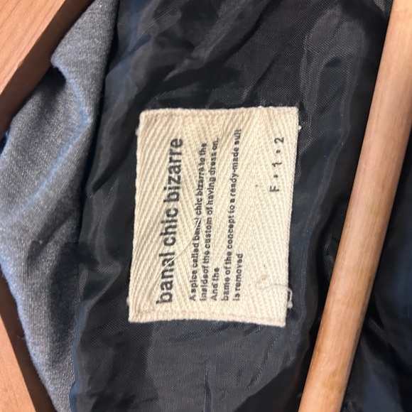 Banal Chic Bizarre Unisex rare coat Men’s S women L- Japanese Lux - Picture 16 of 16